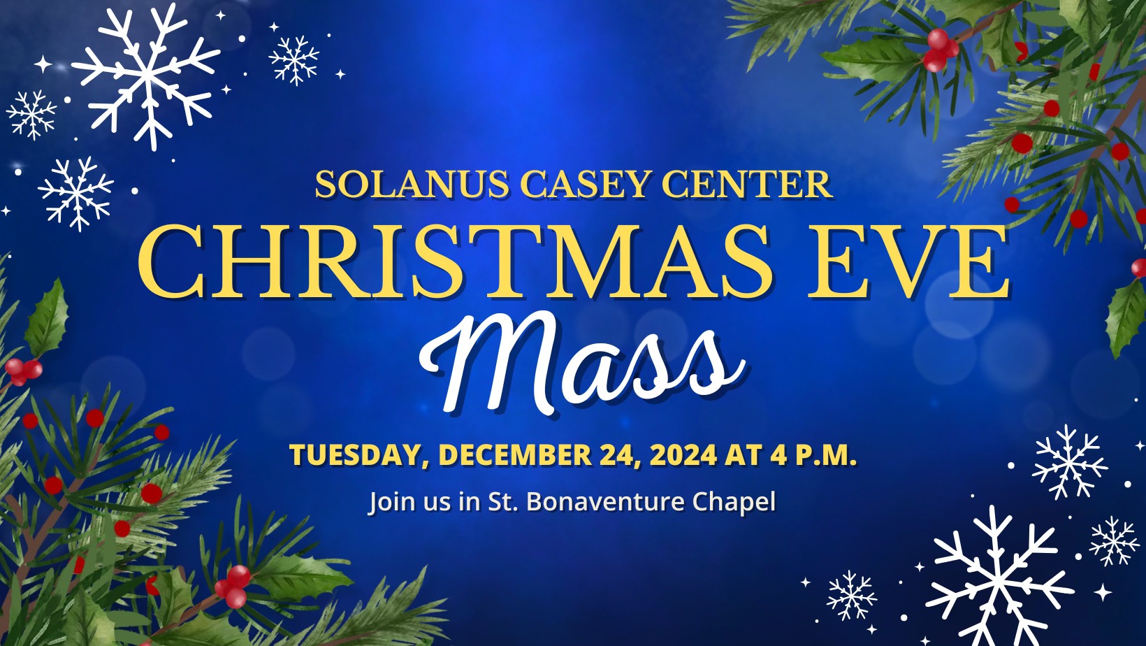 Christmas Eve Mass at St. Bonaventure Chapel