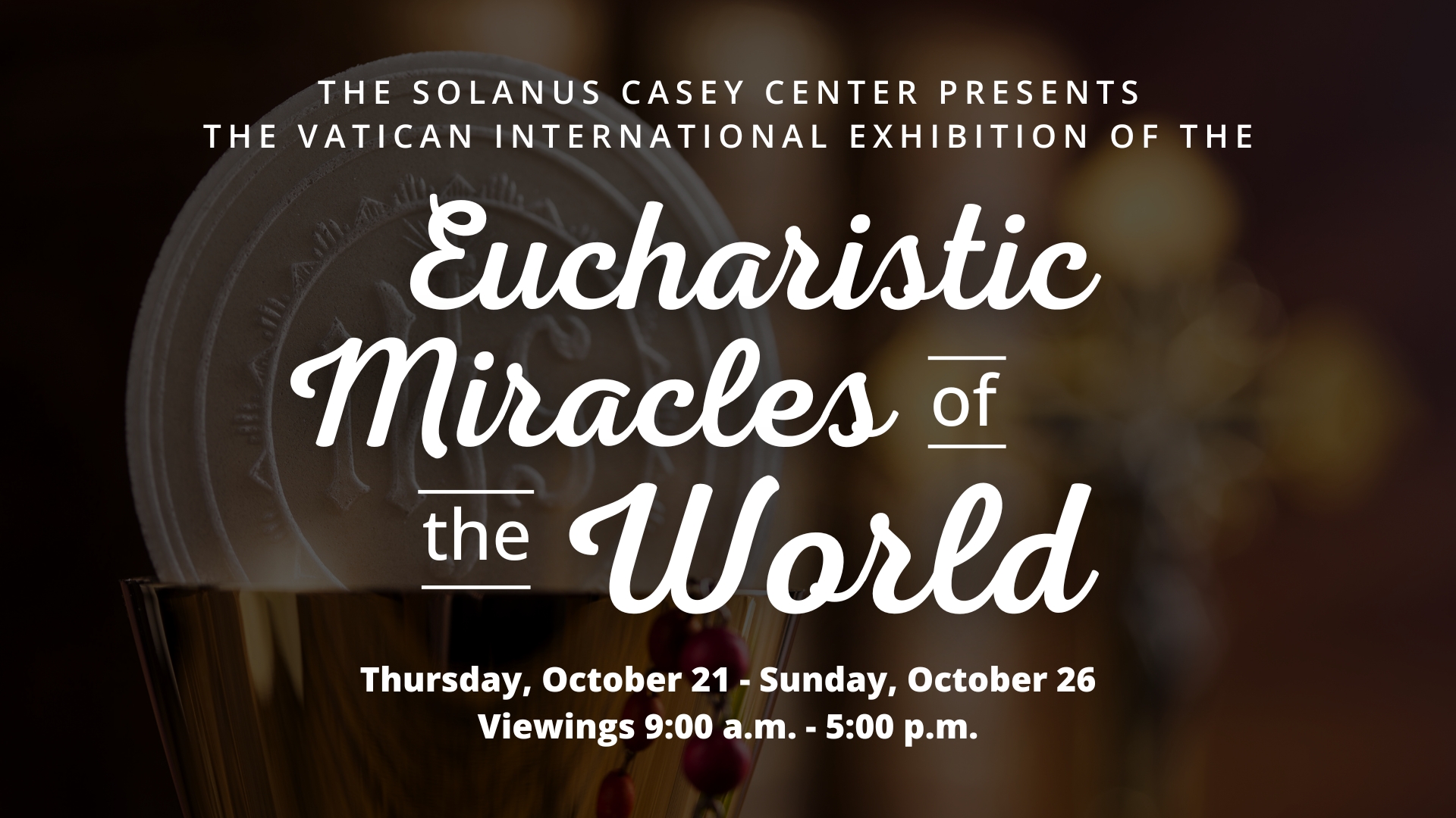 Eucharistic Miracles of the World graphic.